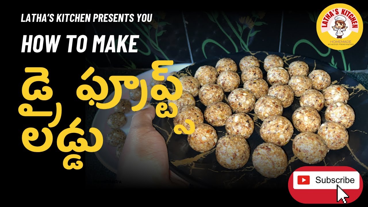 Meeku sugarfree sweets ishtama?😋Try this Dry Fruits Laddu|One laddu = full energy 💪Dry Fruits Laddu|