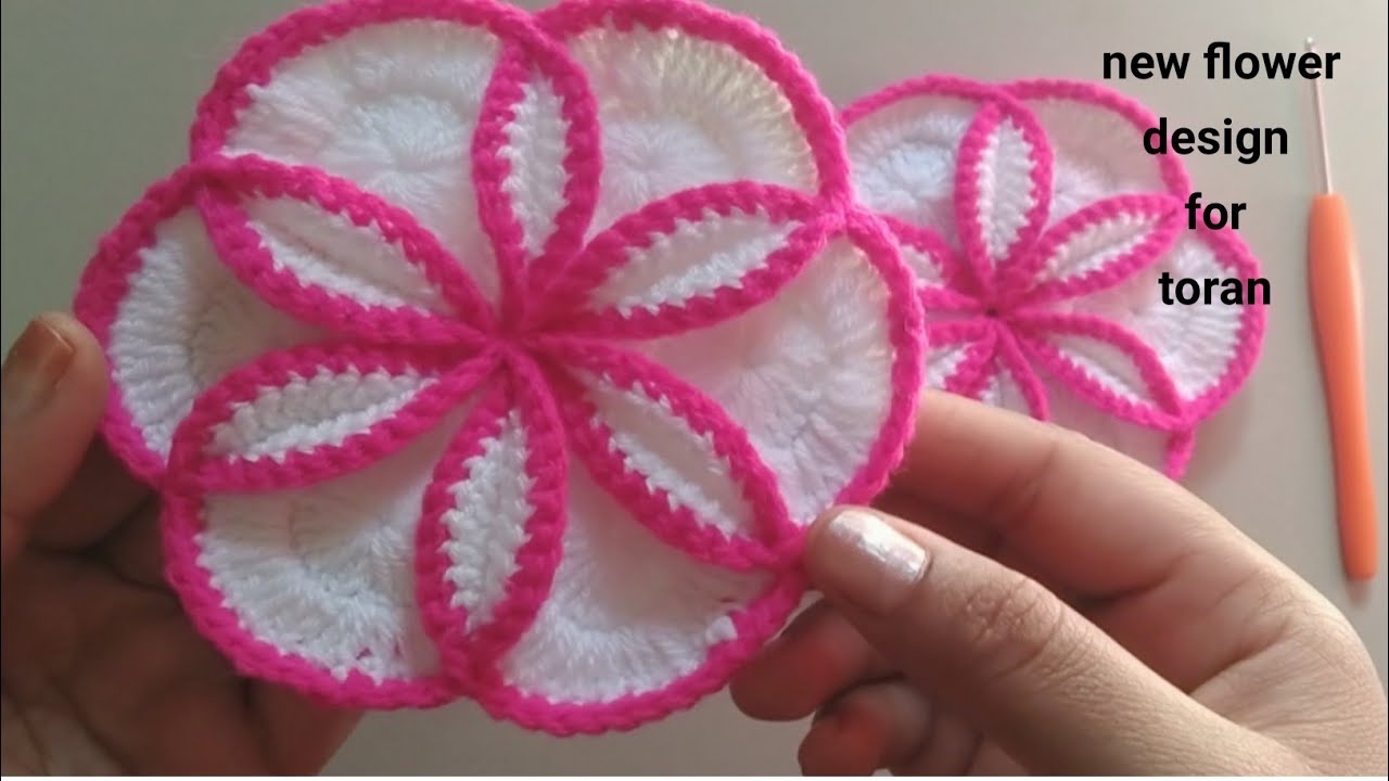 Crochet flower for toran / flower for toran design #crochet 