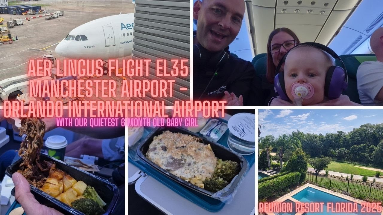 Aer Lingus EL35 Manchester Airport Terminal 2 to Orlando International Airport (MCO)