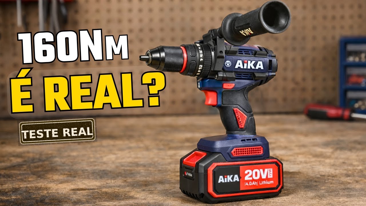 Aika 20V 160Nm passou no teste? Resultado na prática (teste real)  #parafusadeira #impacto