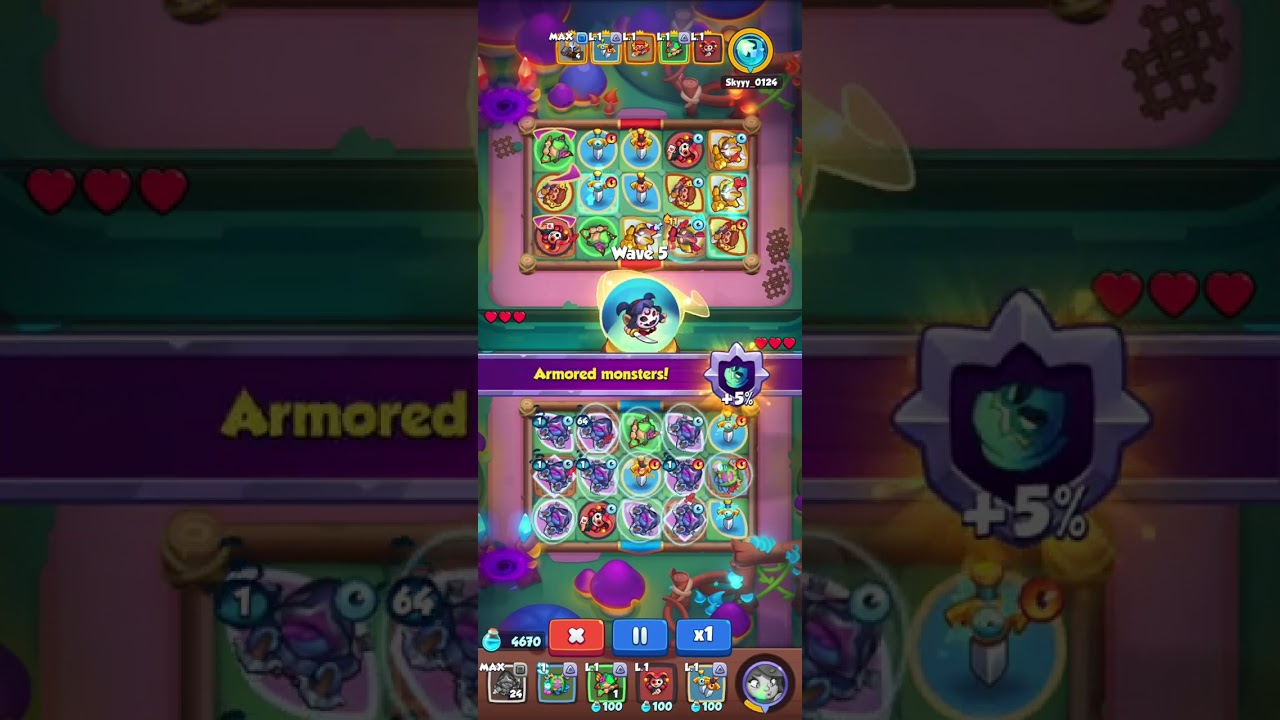 Rush Royale I Lvl11 Demon Hunter vs Lvl11 Inquisitor