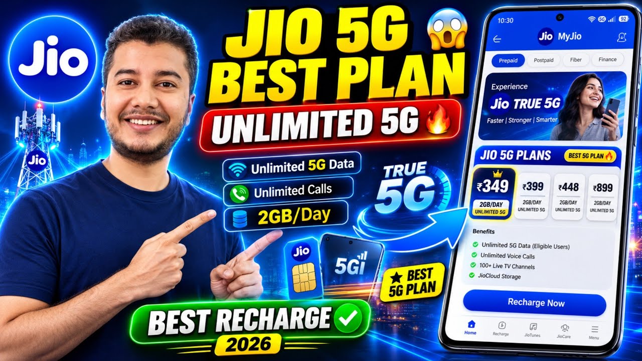 Which Is the Best Recharge for Jio 5G? 🔥 | Best Jio Recharge Plan 2026 | Unlimited 5G Data