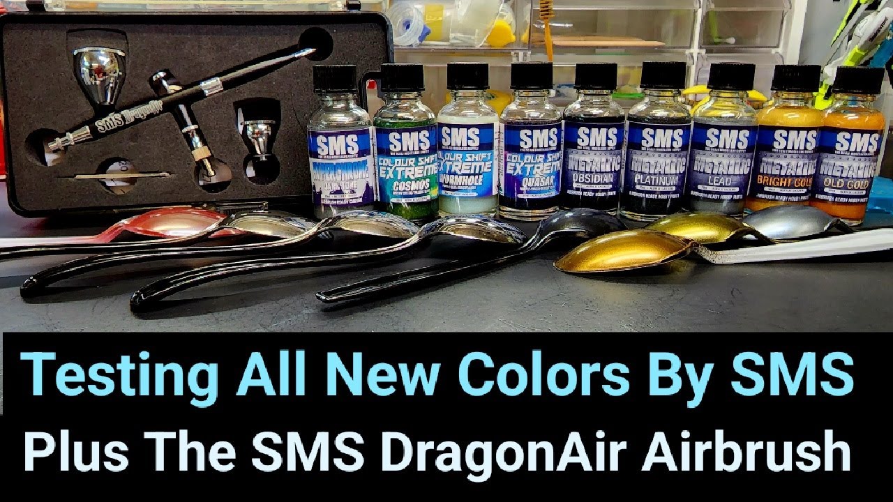 Testing All New Color's By SMS - Plus Their DragonAir Airbrush - Chrome - Color Shift