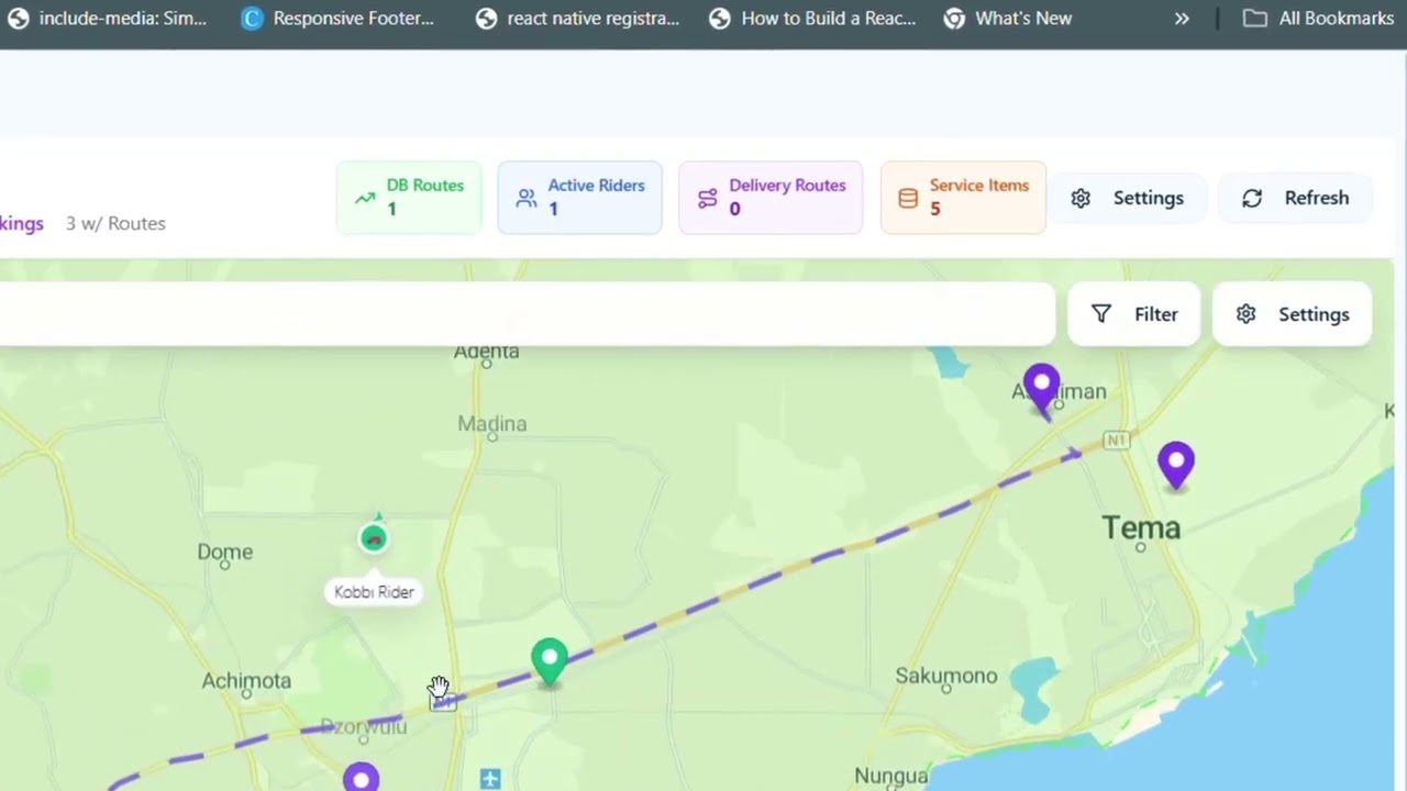 Live Map Explained &ndash; Real-Time Delivery Tracking in the Admin Dashboard