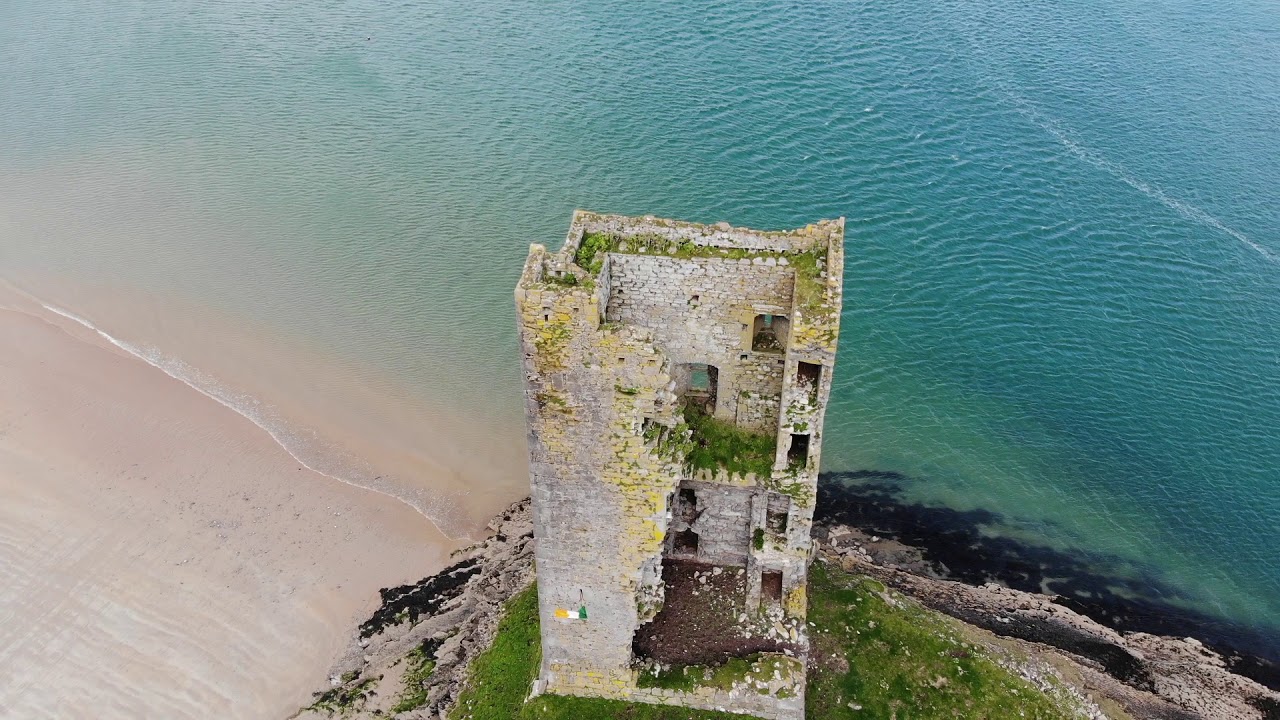A look at the castle on Fenit Island from Barrow