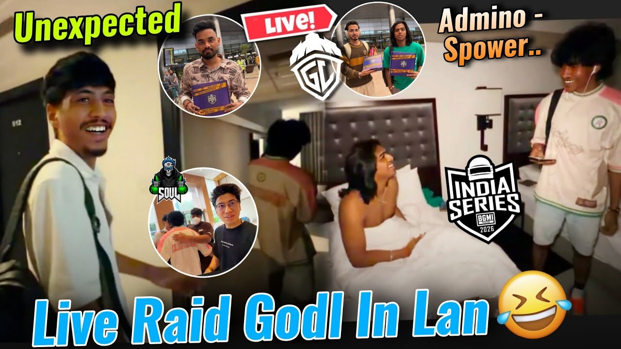 Lala Live Raid Godl Room at Lan 🤣💛 • Admino & Spower , Manya Reached Lan 🇮🇳 Amar Call & Offer Robin.
