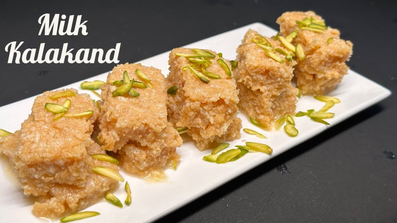 Kalakand - Milk Kalakand Recipe By Powerchef Pranav - Diwali Sweet Recipe - Dessert Recipe with Milk