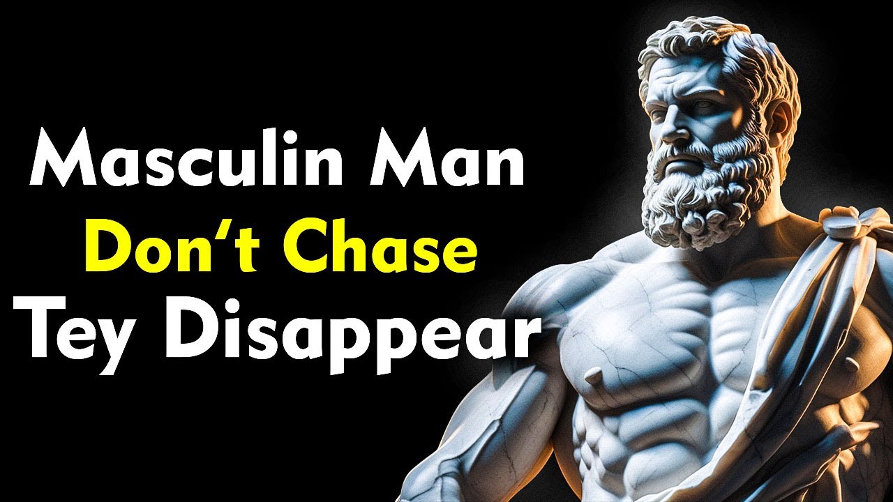 Masculine Men Don’t Chase. They Disappear ~Dark Psychology 101