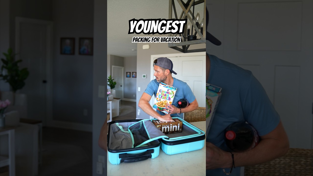 Your kids packing for vacation 🧳 Oldest, Middle, Youngest