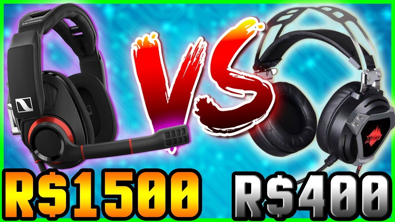 REVIEW GSP 500 SENNHEISER - Headset de R$1500  VS Headset de R$400 - CAPSLOCK