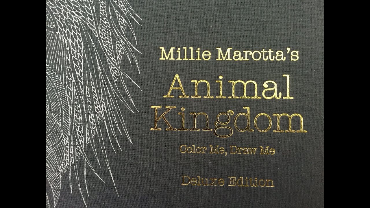Animal Kingdom DELUXE EDITION Adult Coloring Book by Millie Marotta Review and Flip through