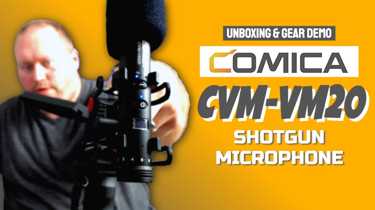 🎙COMICA CVM-VM20 Shotgun Studio Microphone | Gear Unboxing, Demo, & Review 👍