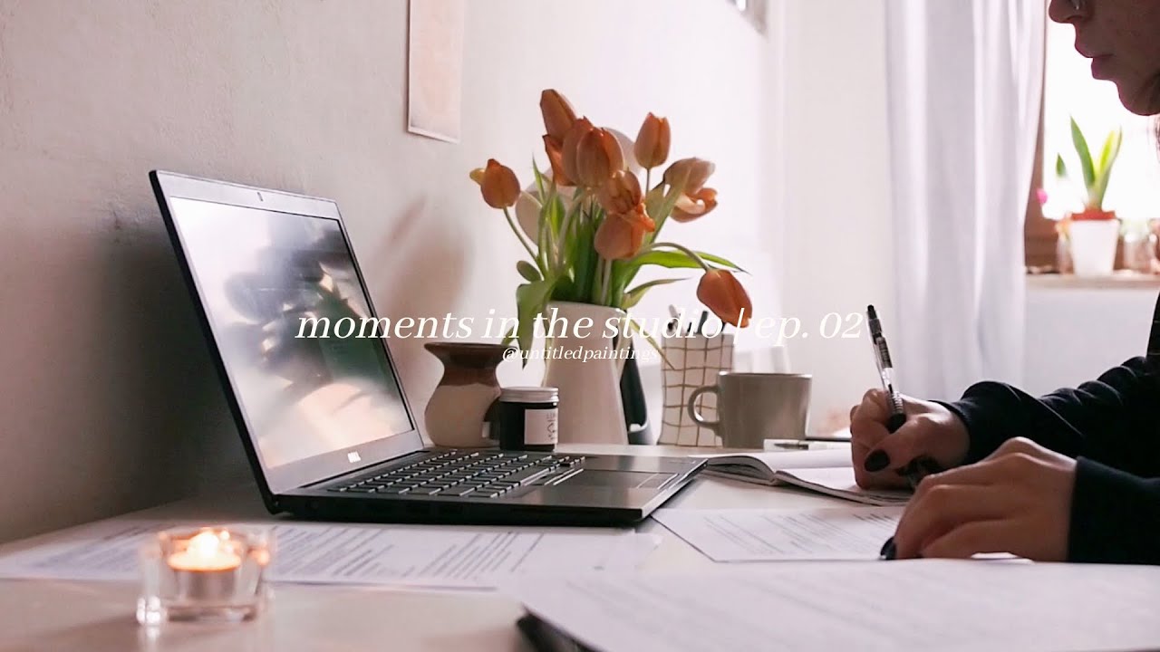 finishing the zine & starting a new painting project🌷moments in the studio | ep. 02