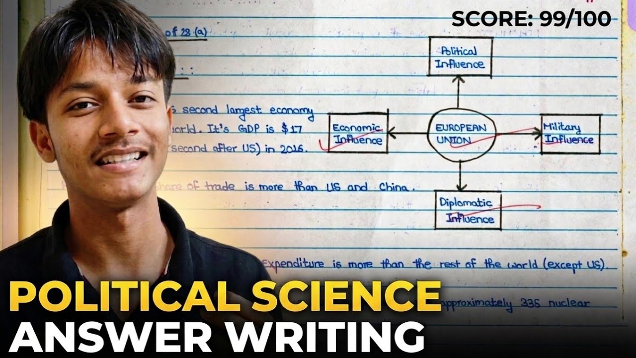 Political Science Board Exam Answer Writing Strategy | I Scored 99/100 (Class 12 CBSE)