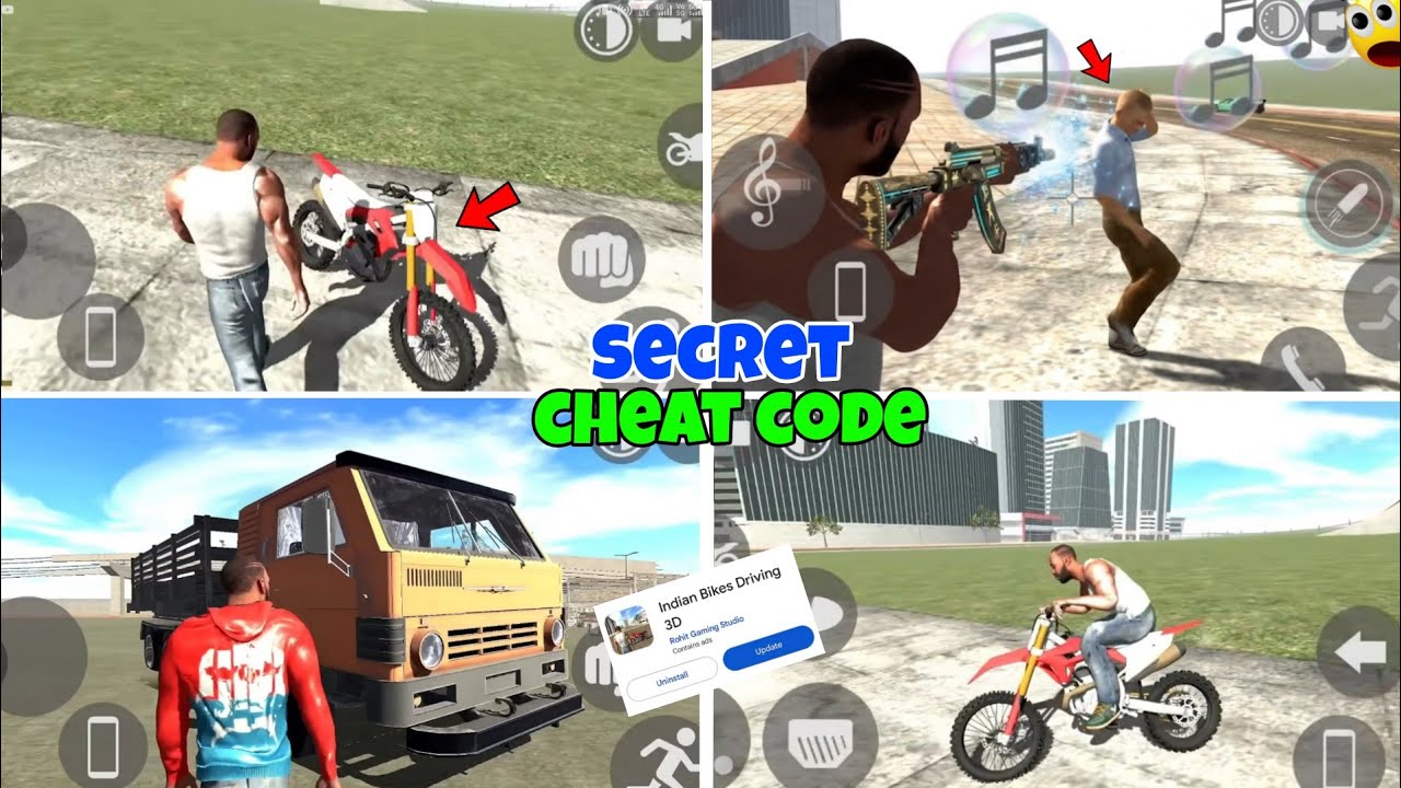 NEW UPDATE TOP 10 HIDDEN CHEAT CODE? INDIAN BIKE DRIVING 3D NEW UPDATE 2026 