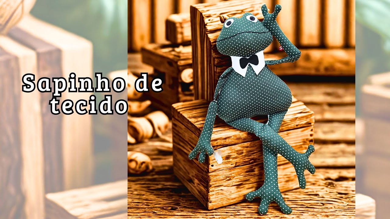 Sapinho de tecido, bem divertido de fazer / costura criativa