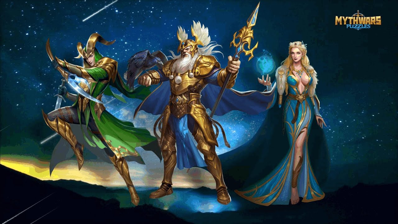 Много призывов за кредитные деньги в Mythwars & Puzzles