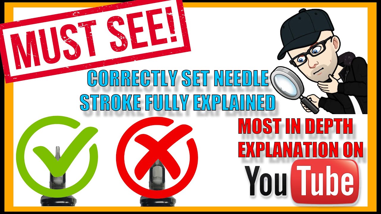 How To Correctly Set A Tattoo Needle & 'STROKE' Fully Explained!