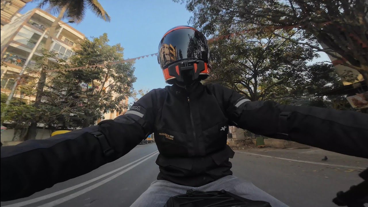 Taking the RE Bullet350 for a spin! @ViaTerraGear @royalenfield @BellHelmetsOfficial @DJI 