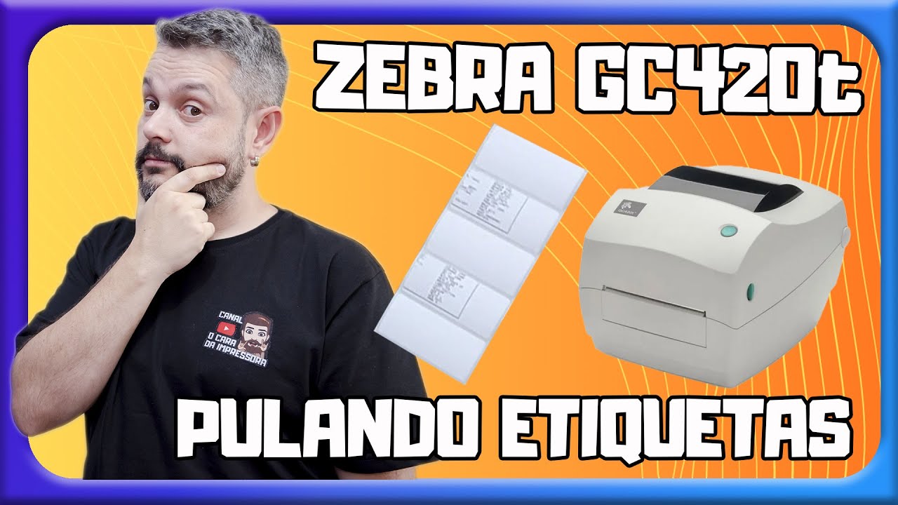 Zebra GC420t - Pulando Etiquetas