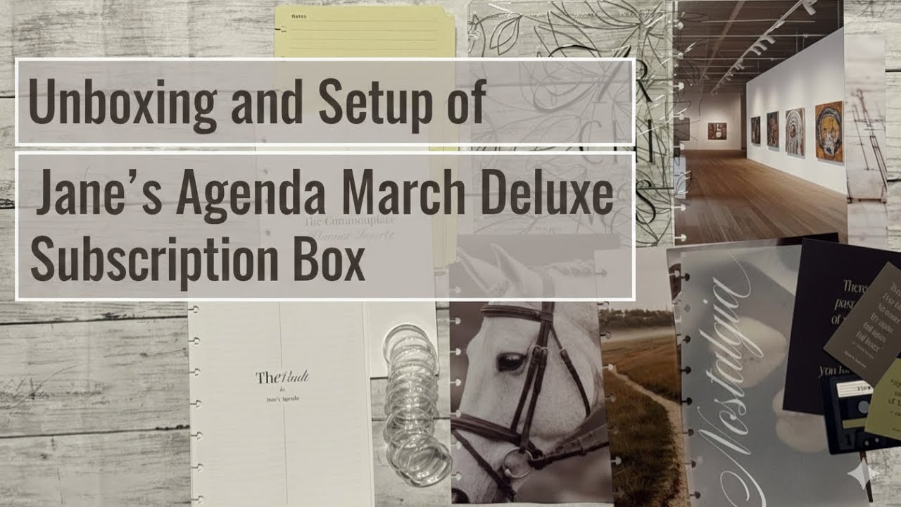 Unboxing and setup of Jane’s Agenda March 2026 Deluxe Subscription Box  @JanesAgenda 