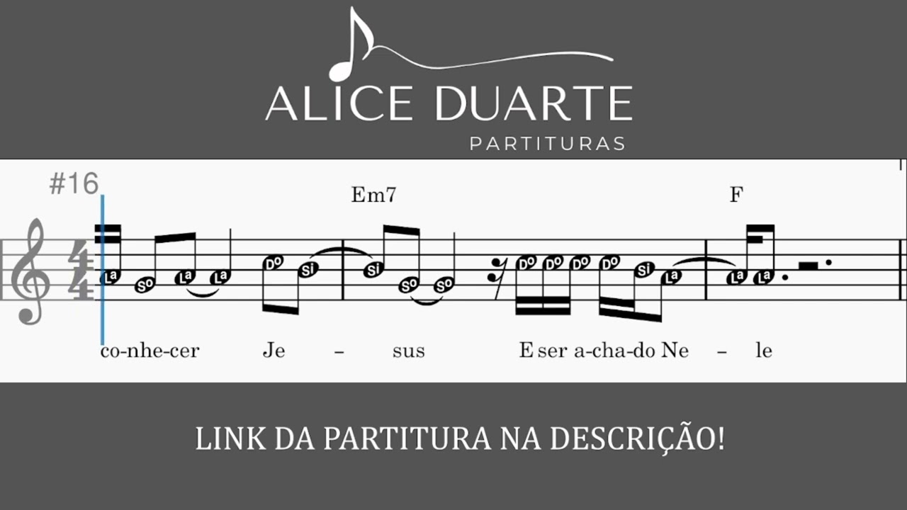 Quero Conhecer Jesus (Alessandro Vilas Boas) | Tutorial | Partitura Facilitada + Playback