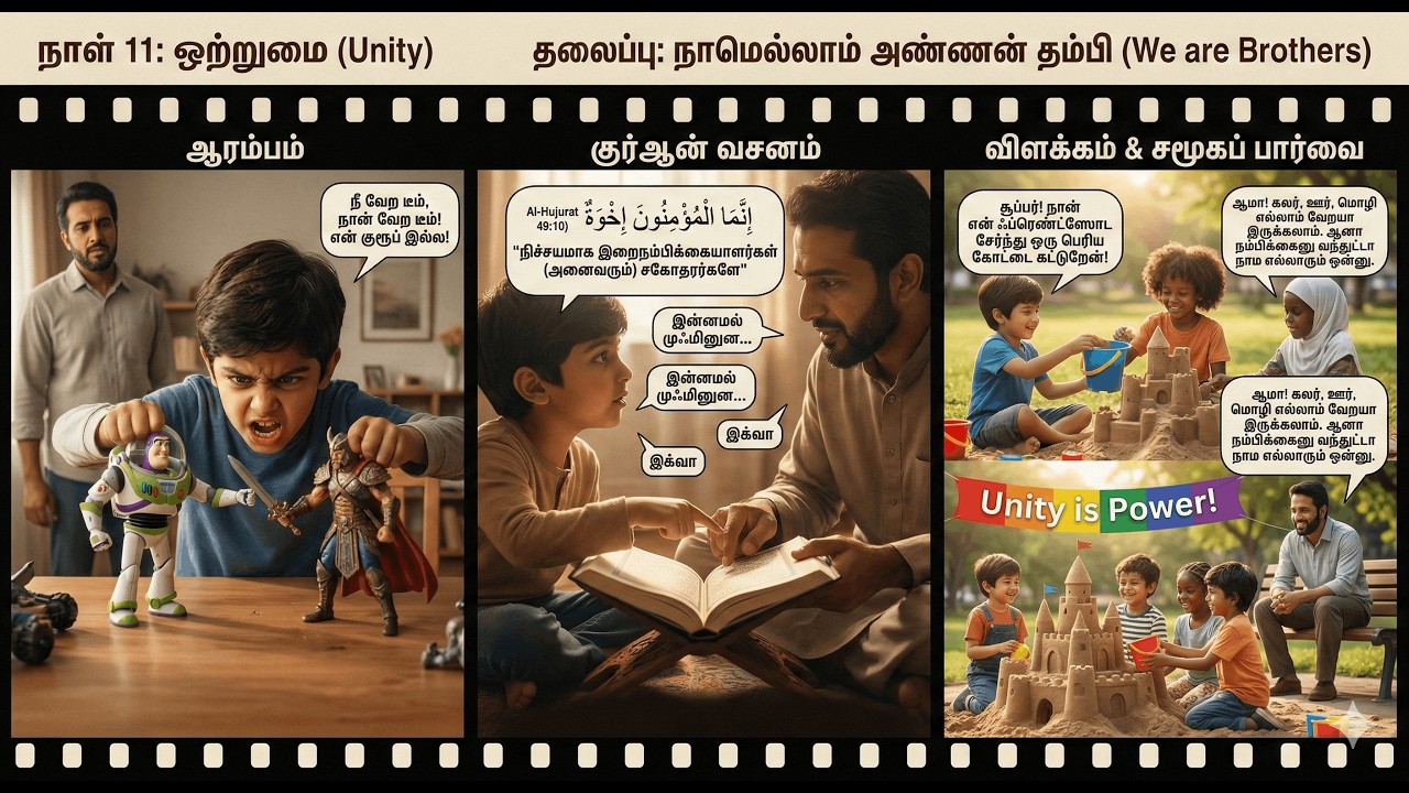 நாமெல்லாம் அண்ணன் தம்பி | ஒற்றுமை தான் சக்தி | Qur'an Message of Unity | Surah Hujurat 49:10