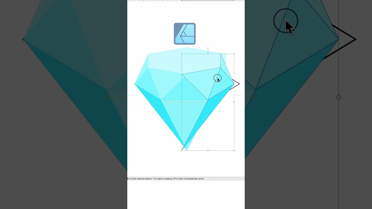 Affinity Designer Tutorial: Diamonds #affinity #affinitydesigner #tutorial
