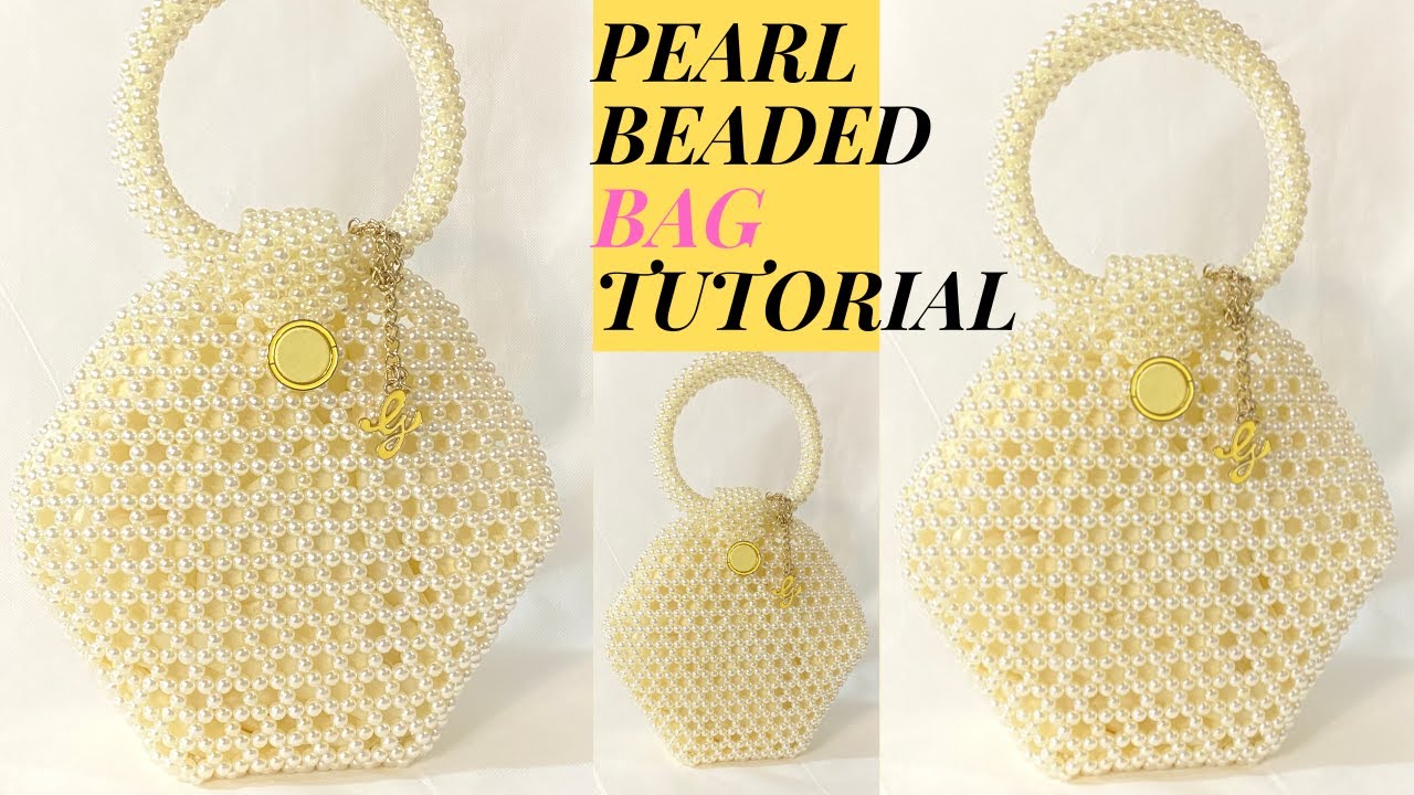SIMPLE AND EASY WAY TO MAKE HEXAGON BEADED BAG(DIY TUTORIAL) SIX-SIDED SHAPED BEADED BAG/6 SIDED BAG