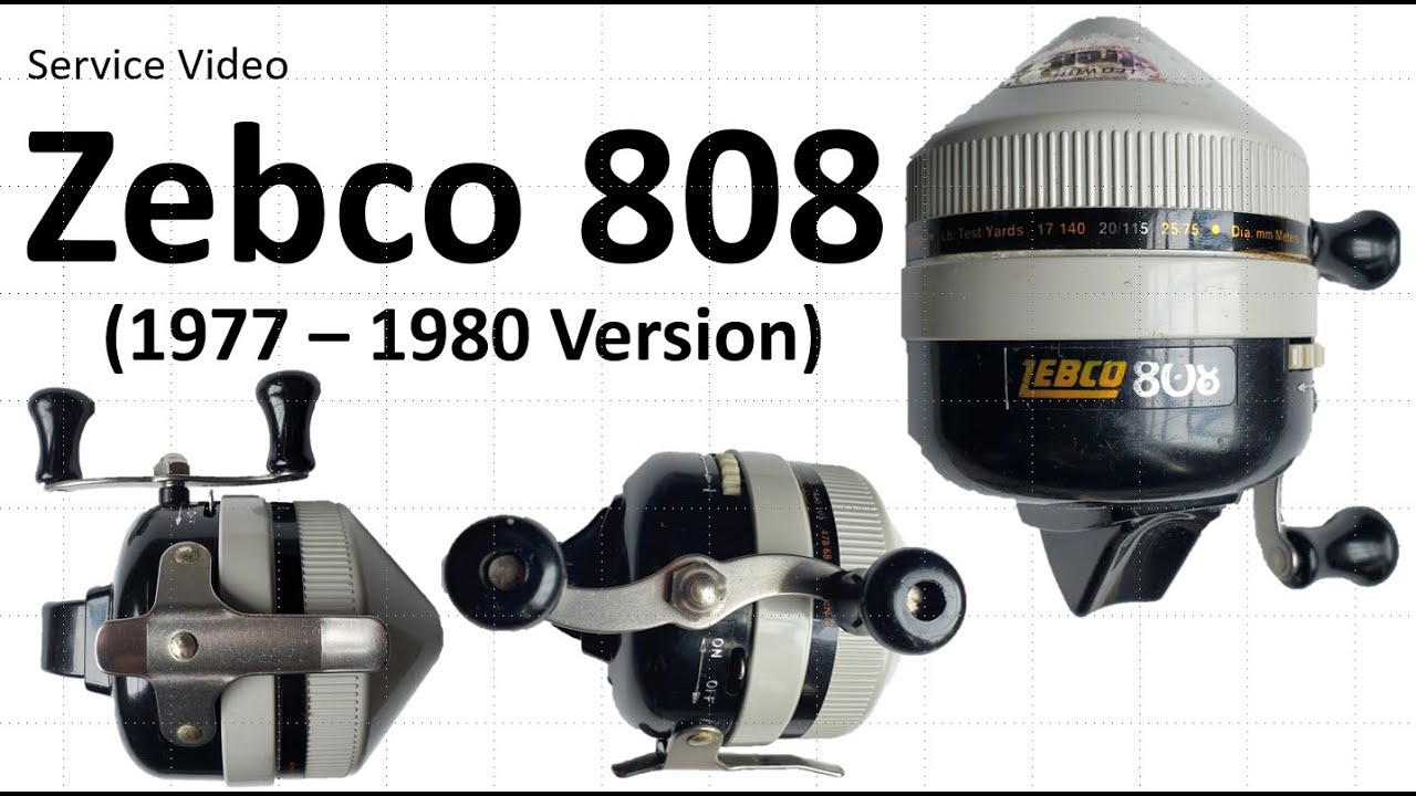 Zebco 808 (1977 - 1980 version) Vintage Spincast Fishing Reel Service Video