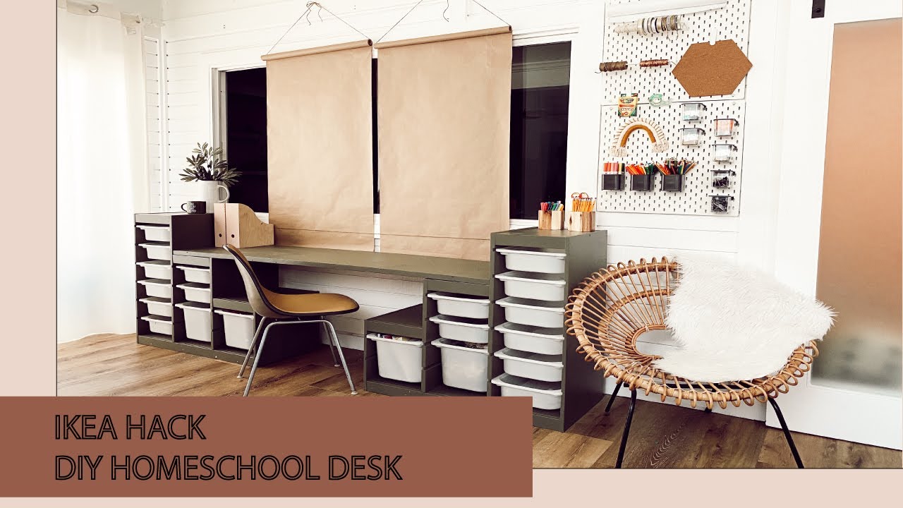 IKEA HACK / DIY HomeSchool Desk