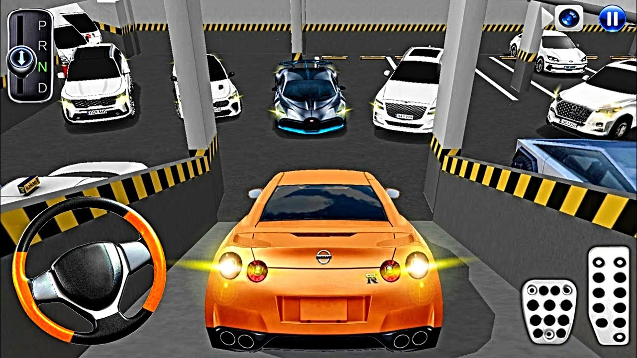 New Nissan GTA R35 Car Stuck For Parking In Garage & Traffic Area - 3D Driving Gameplay #cardriving