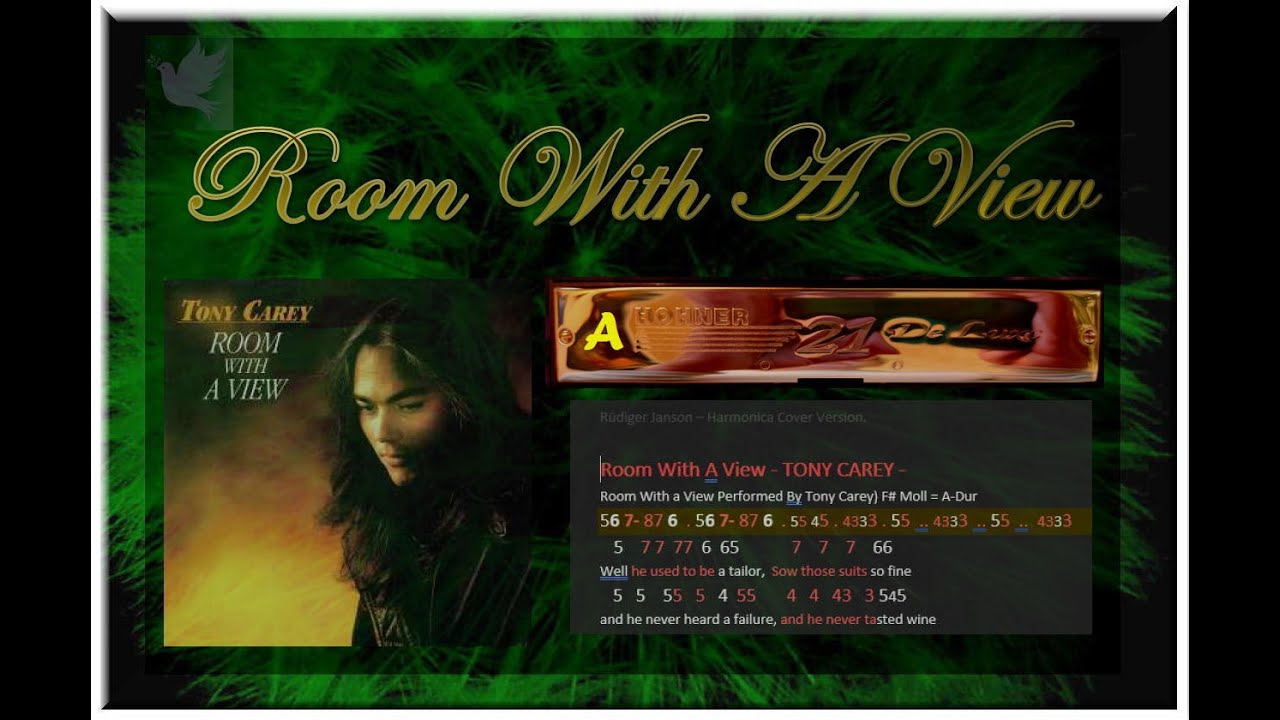 Room With A View - TONY CAREY ... (Harmonica Cover)