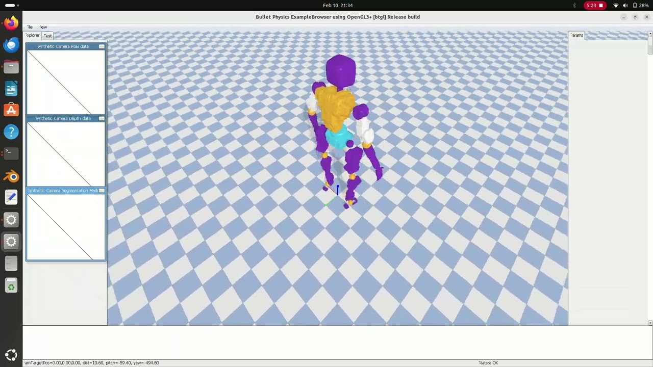 Stability test HUMANOID ROBOT VERSION 2