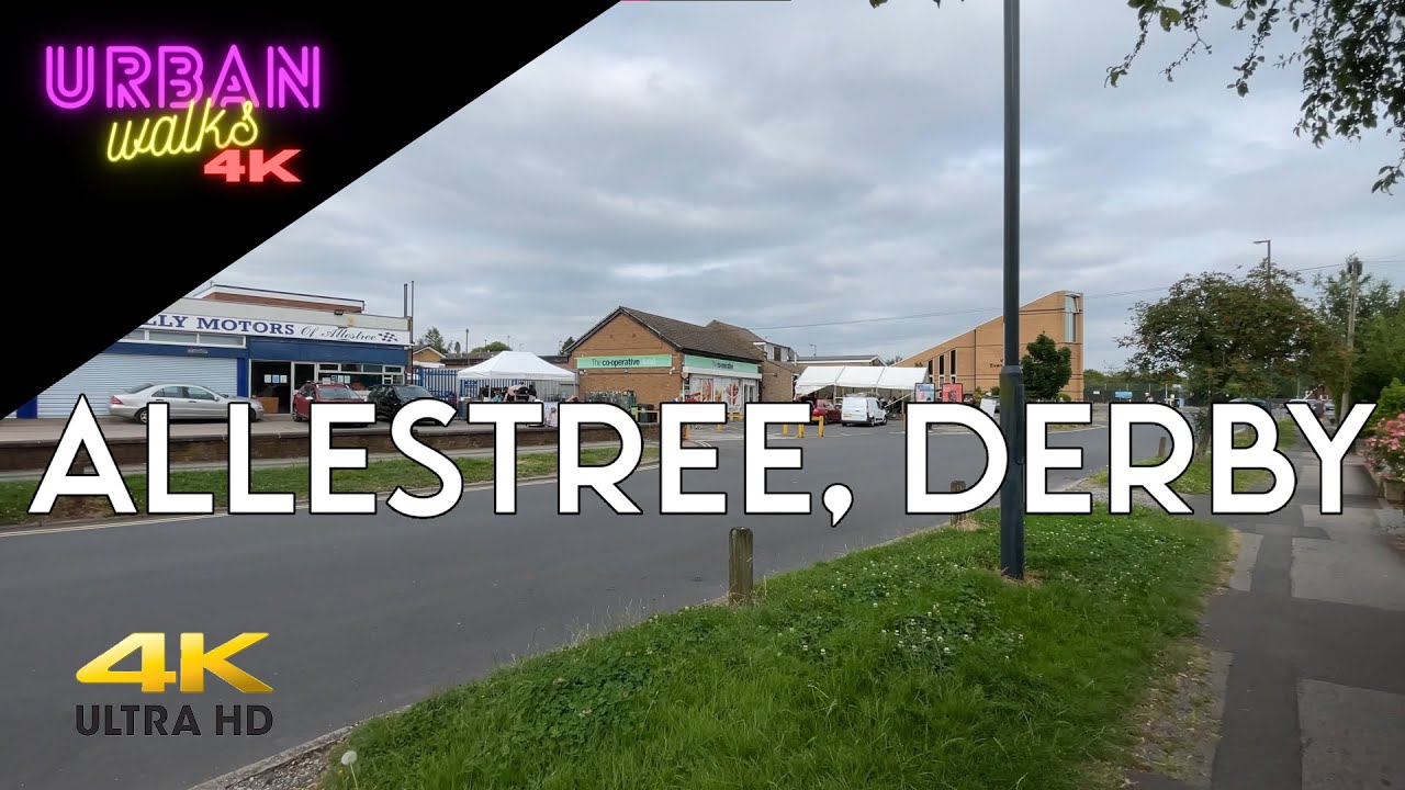 Walking in Allestree, Derby, UK (4K Ultra HD 60FPS) | Urban Walks 4K #001