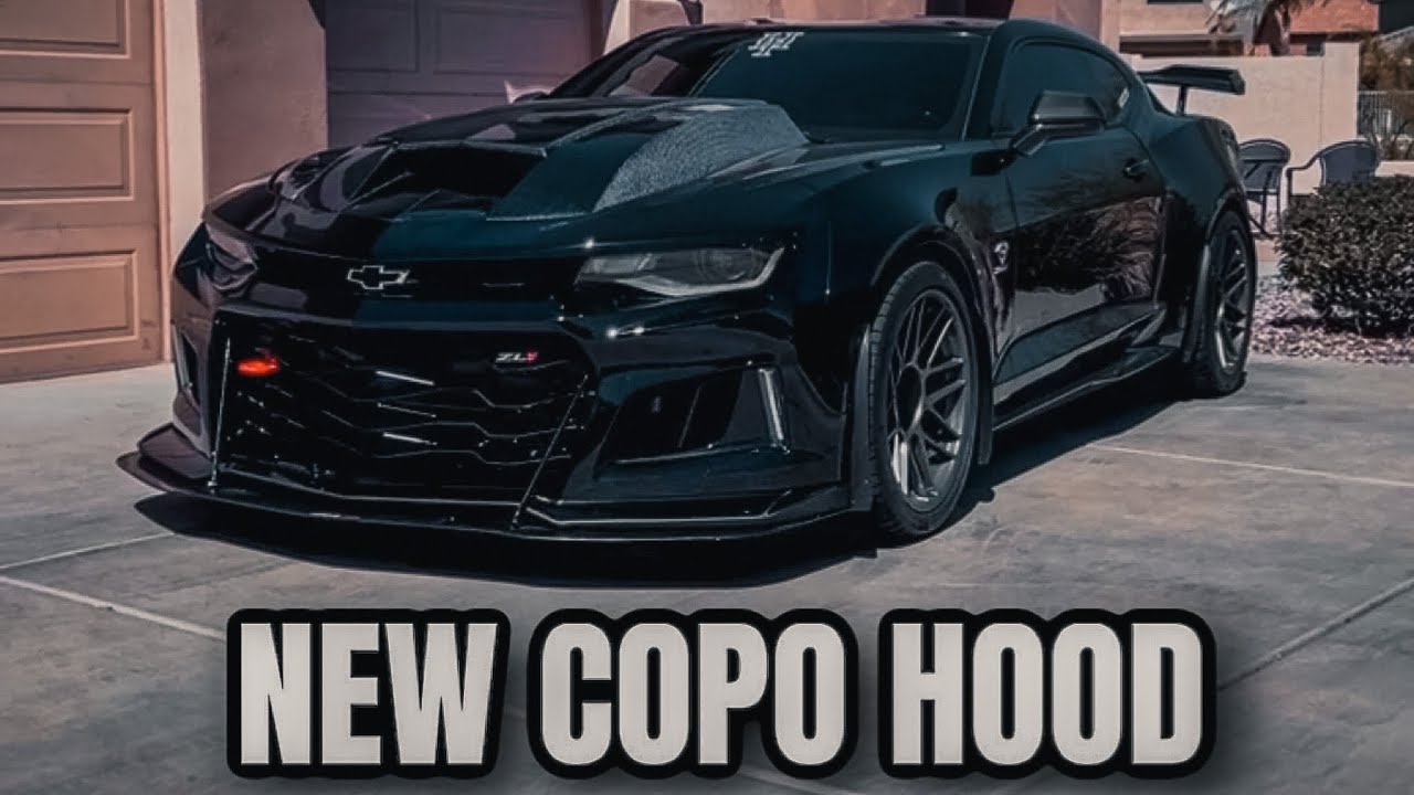ОГРОМНЫЙ 5-ДЮЙМОВЫЙ КАПОТ ИЗ УГЛЕРОДНОГО ВОЛОКНА, установленный на моем CAMARO ZL1 2018 года #zl1