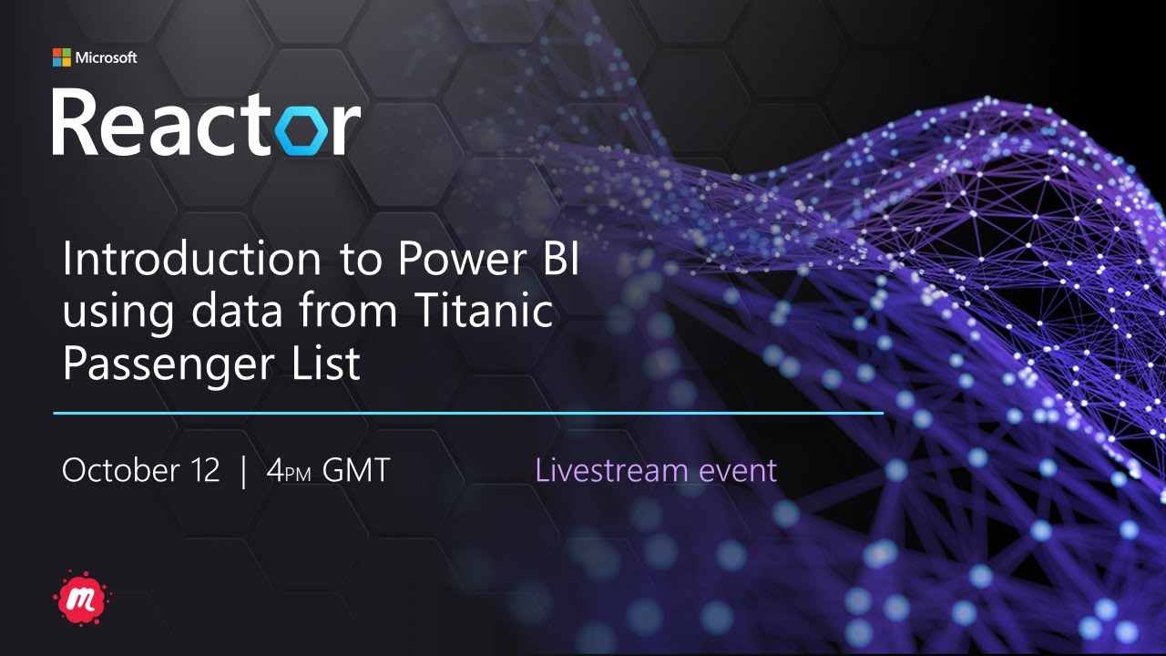 Introduction to Power BI using data from Titanic Passenger List