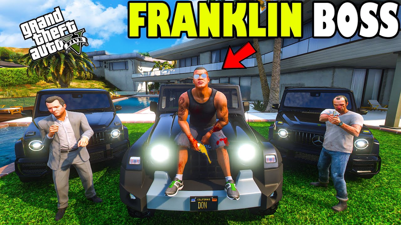 Franklin Become Most Dangerous BOSS of Los Santos In GTA 5 | SHINCHAN and CHOP