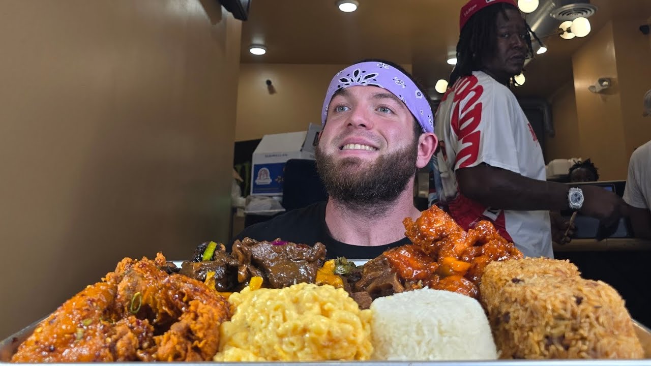 $1,500 JAMAICAN FOOD CHALLENGE IN 15 MIN!! TOO SPICY?! FIRST TIME EATING JAMAICAN FOOD IN PHILLY!!