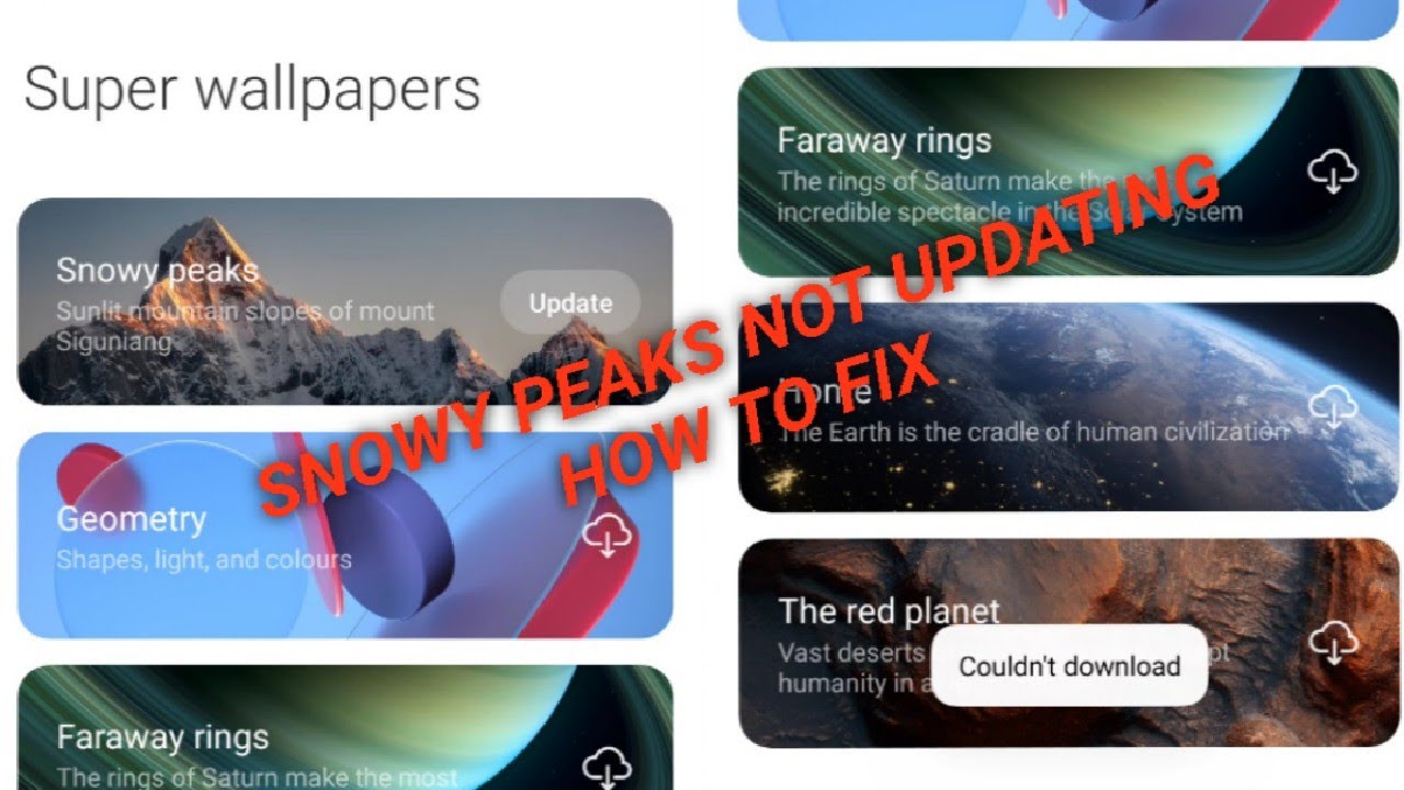 How To Install MIUI 12.5 Super Wallpapers | How to Fix Couldn't Download Issue