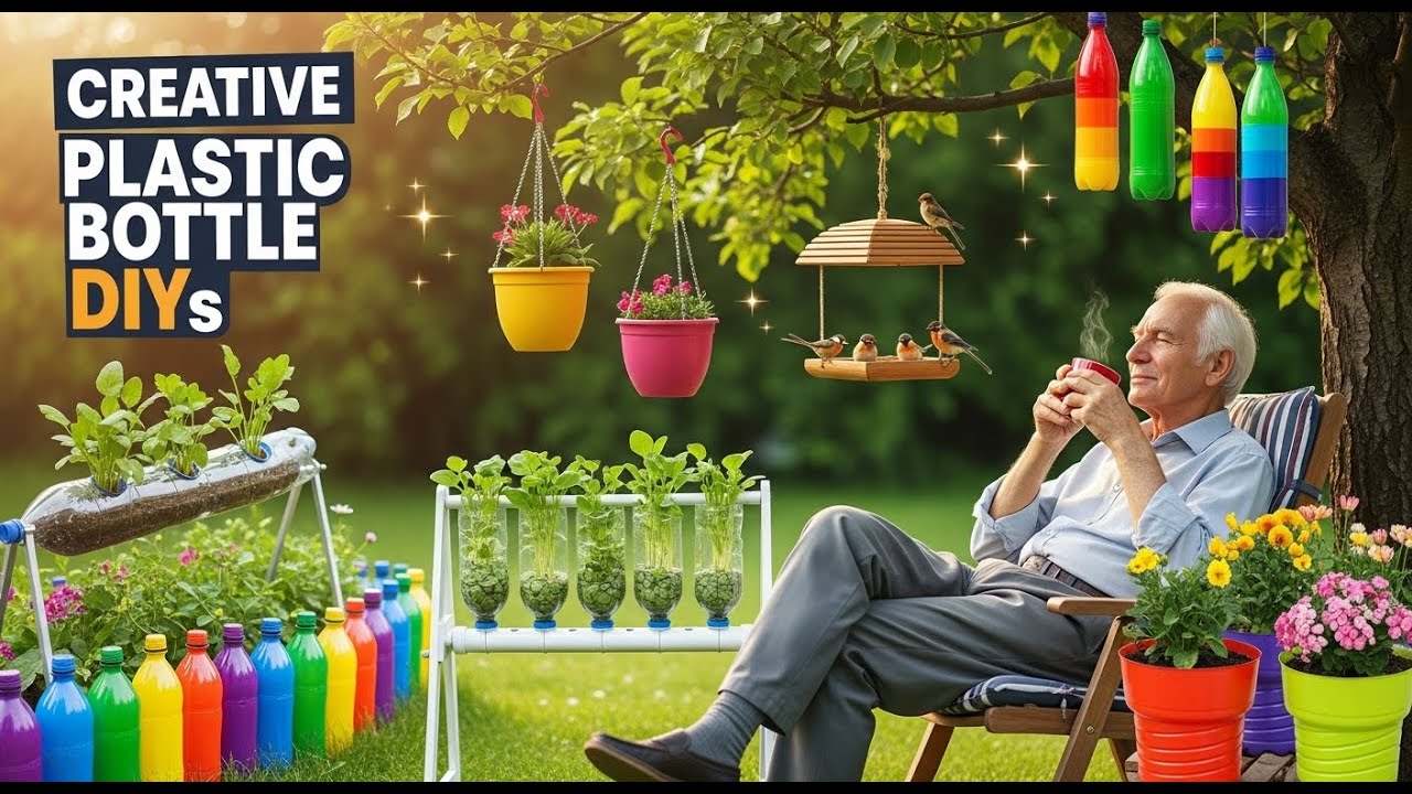 🌺 DIY Plastic Bottle Ideas That Make Your Garden Bloom! 🌱