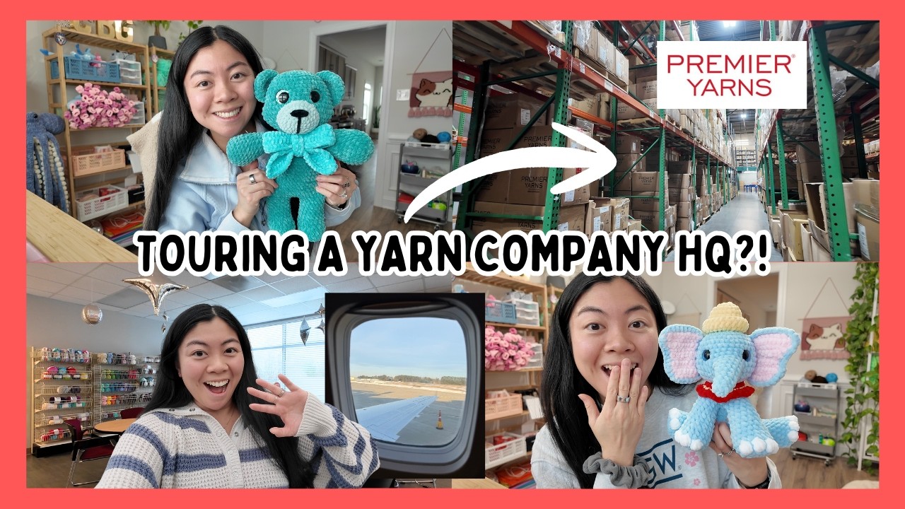 Touring a Yarn Company HQ?! ✨ Behind the Scenes, Making Dumbo, & Other Fun Crochet Project Updates 🧶