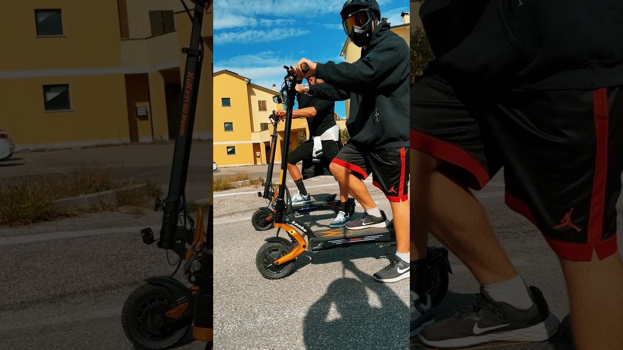 Kaabo Mantis King GT vs Kukirin G2 Master #fypシ゚viral #mantiskinggt #kukirin #dragrace #trottinette
