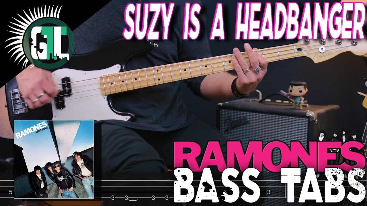 The Ramones - Suzy is a Headbanger | Bass Cover With Tabs in the Video