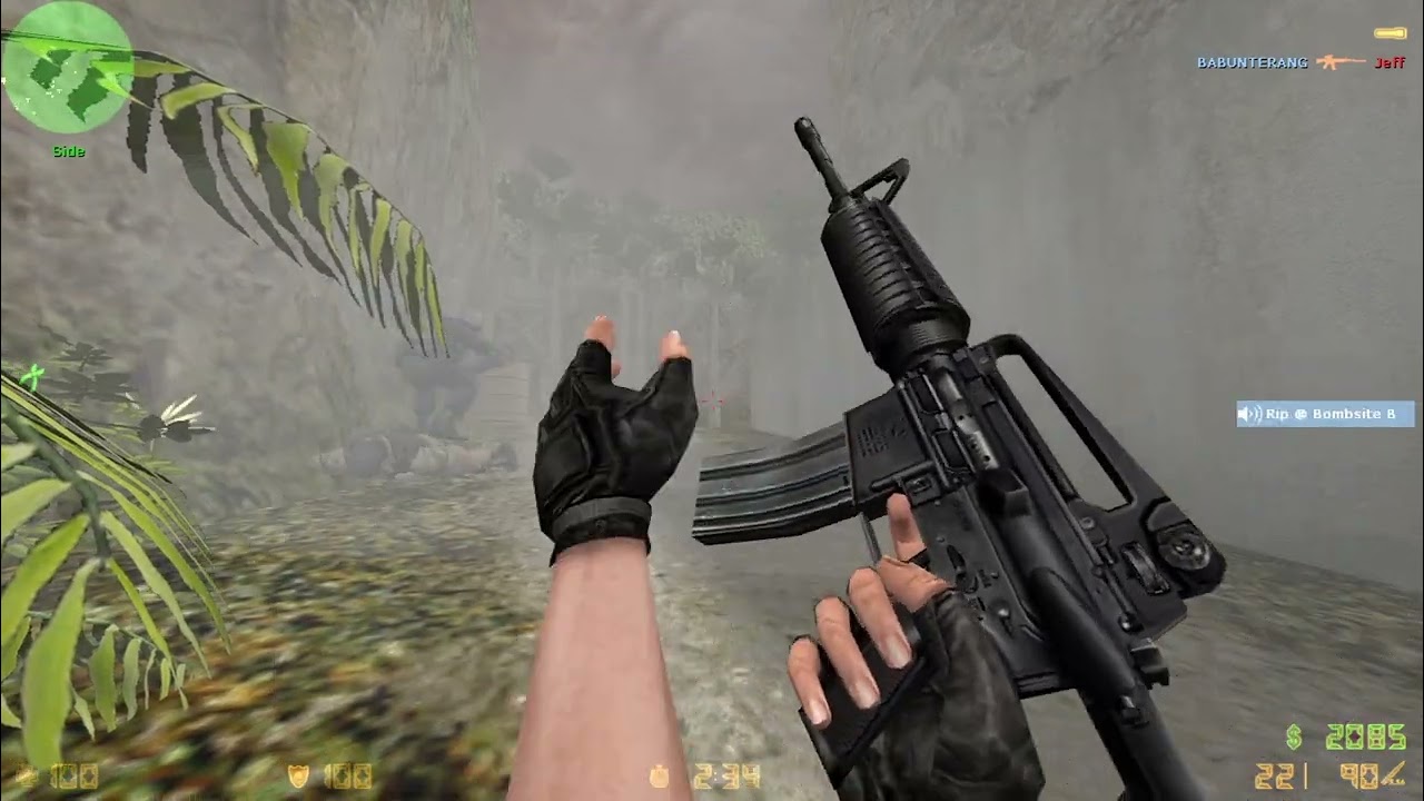 CS Condition Zero Airstrip cz, against hard bot 15 round match as a CT force.