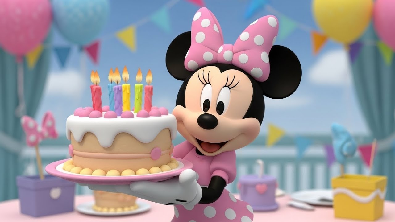 Happy Birthday to You 🎉 | Mickey Mouse & Friends 3D Cartoon Birthday Song for Kids