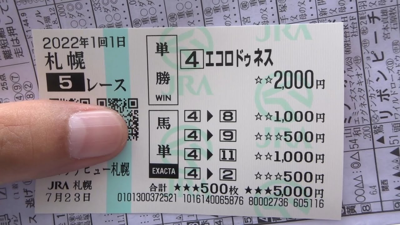 旅打ち競馬ｉｎ札幌１日目！２０２２年の札幌開催もいよいよ始まった！