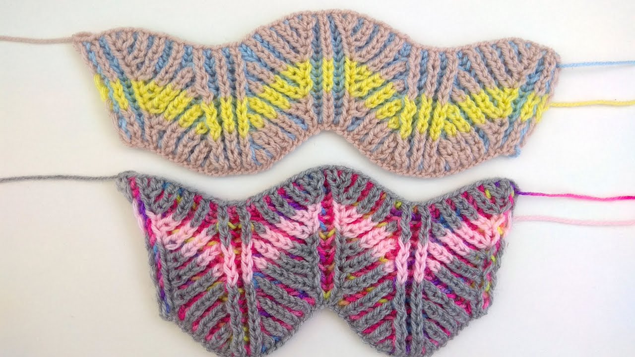 Brioche knitting *Brioche chevron* knitting patterns