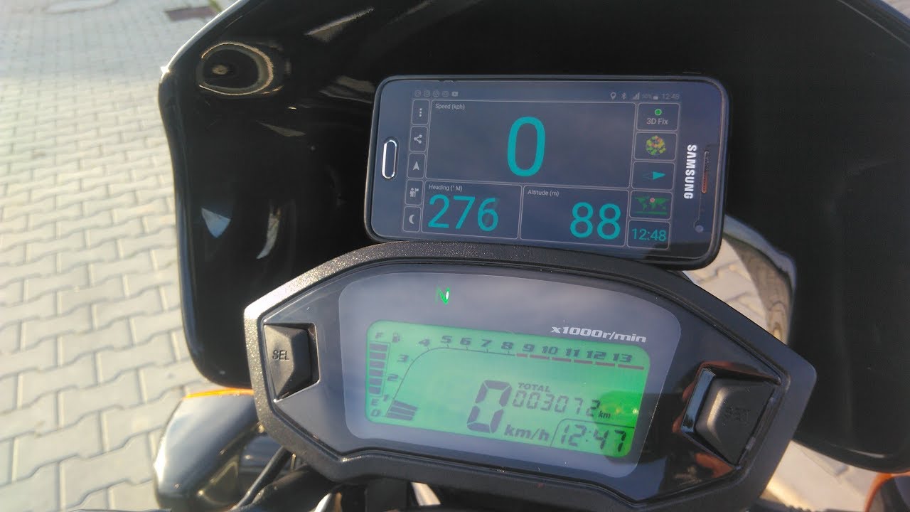 Romet K 125 - Wskazanie prędkości licznikowe VS  odczyt GPS