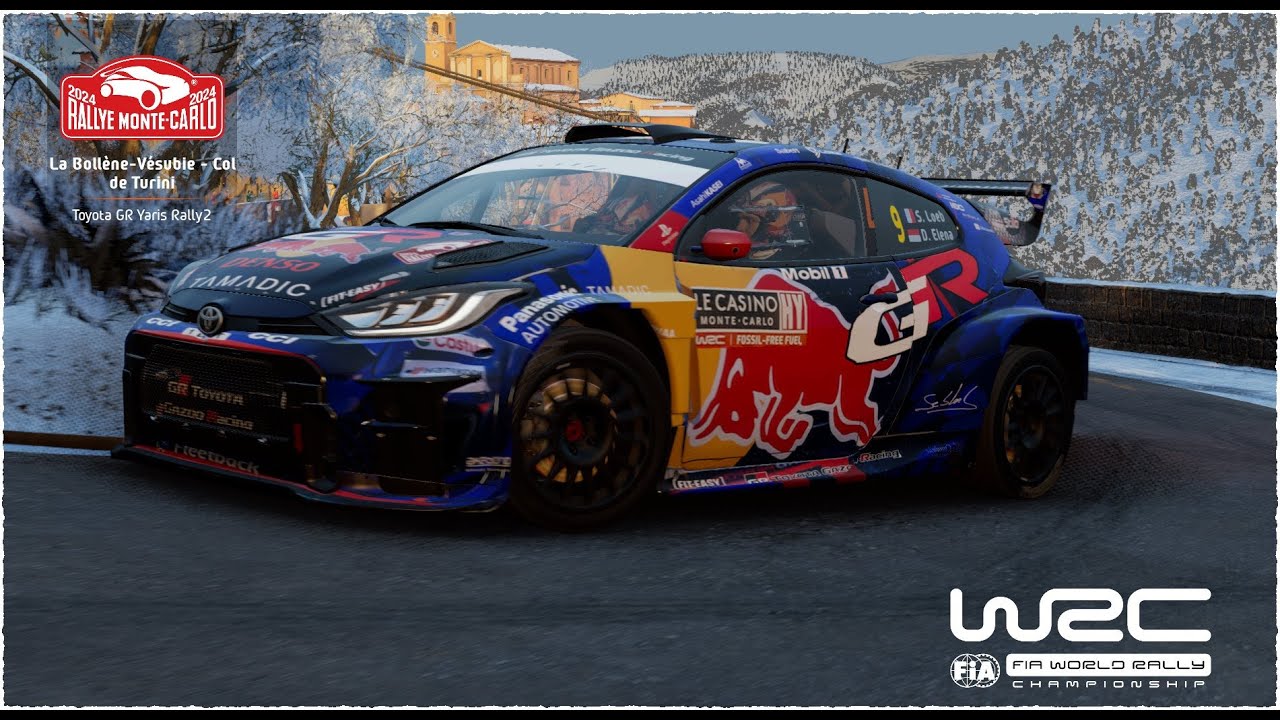 Toyota Yaris Rally2 in Ford Puma R1 2025 livery  |Sebastien Loeb | Daniel Elena | Monte Carlo 2025